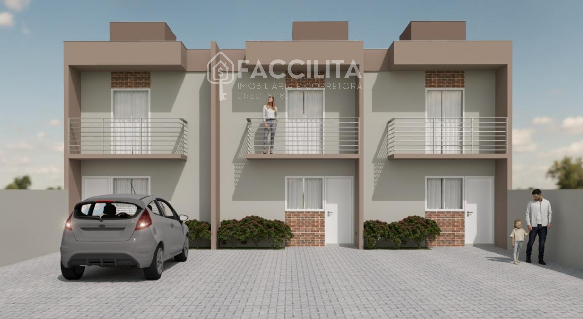 Casa geminada à venda com 2 quartos - ,